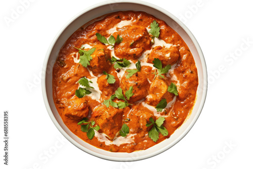 Spice-laden Perfection: Tikka Masala's Culinary Artistry isolated on transparent background