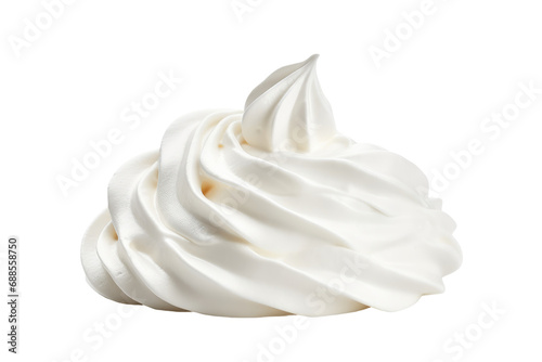 Heavenly Fluff  Indulge in the Richness of Whipped Cream isolated on transparent background