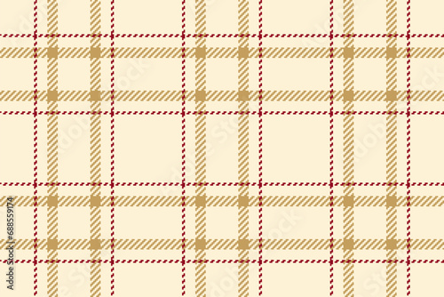 Tartan texture fabric of textile seamless vector with a plaid check pattern background.