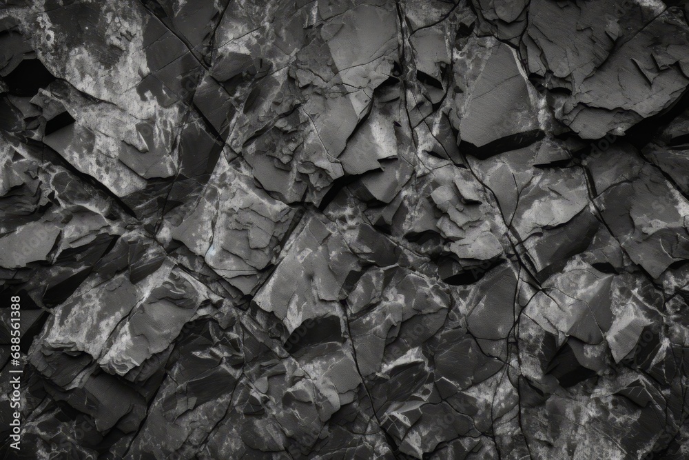 Rock Texture: Dark Gray Granite Background for Design