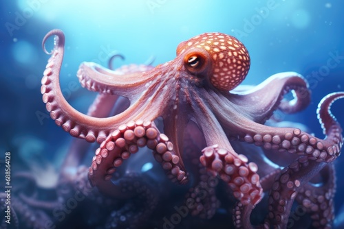 Octopus background © kramynina
