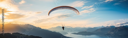 Paragliding background 