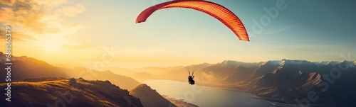 Paragliding background 