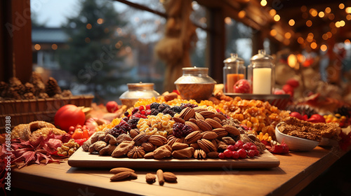 dried fruit and nuts photo