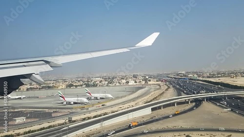 Wallpaper Mural landing at dubai international airport by airbus a340 Torontodigital.ca