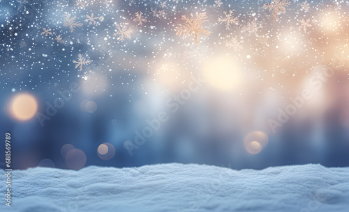 Lighting and snow blurred background © lutsenko_k_