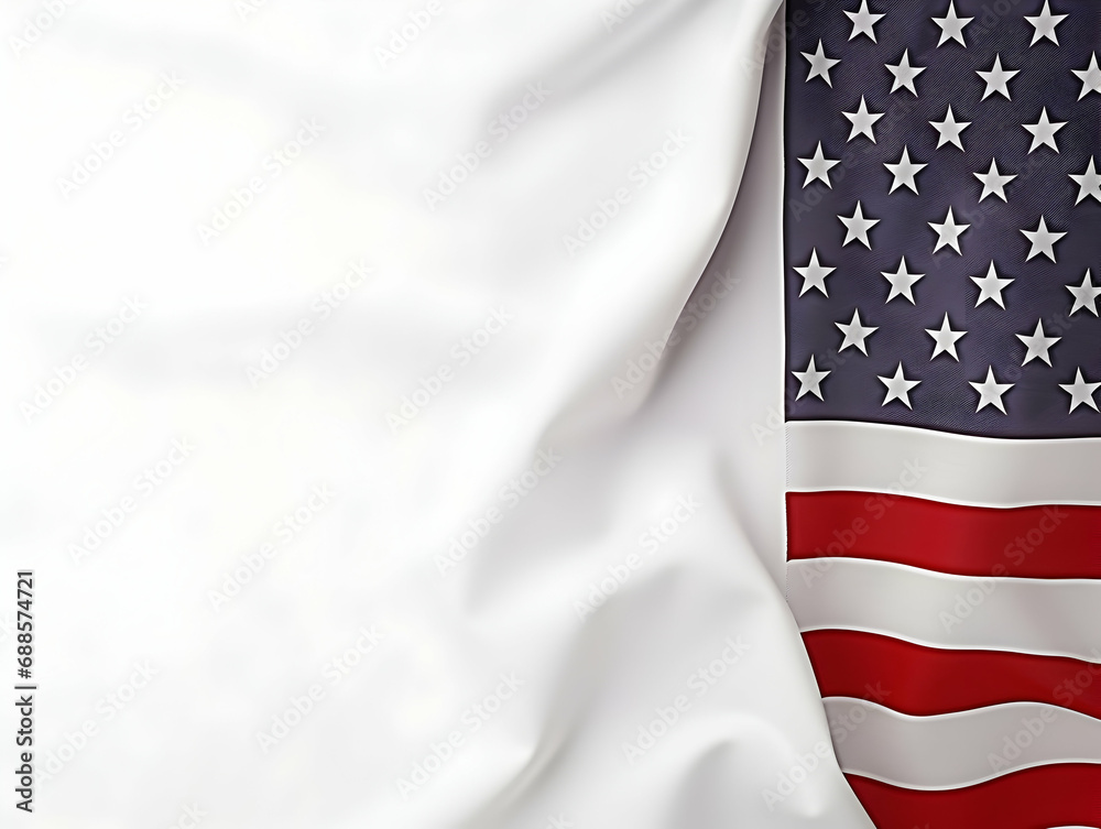Obraz premium United state of america national flag background, USA flag weaving made by silk cloth fabric, USA background, ai generated image