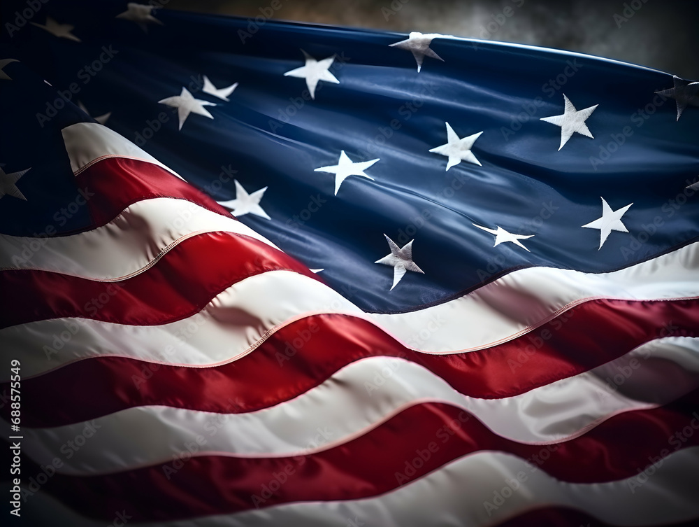 United state of america national flag background, USA flag weaving made by silk cloth fabric, USA background, ai generated image United state of america national flag background, USA flag weaving made by silk cloth fabric, USA background, ai generated image