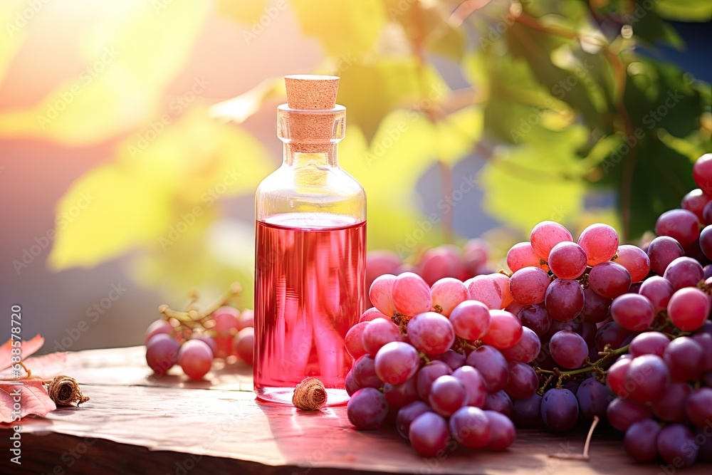 Grape cosmetics background Grape cosmetics background