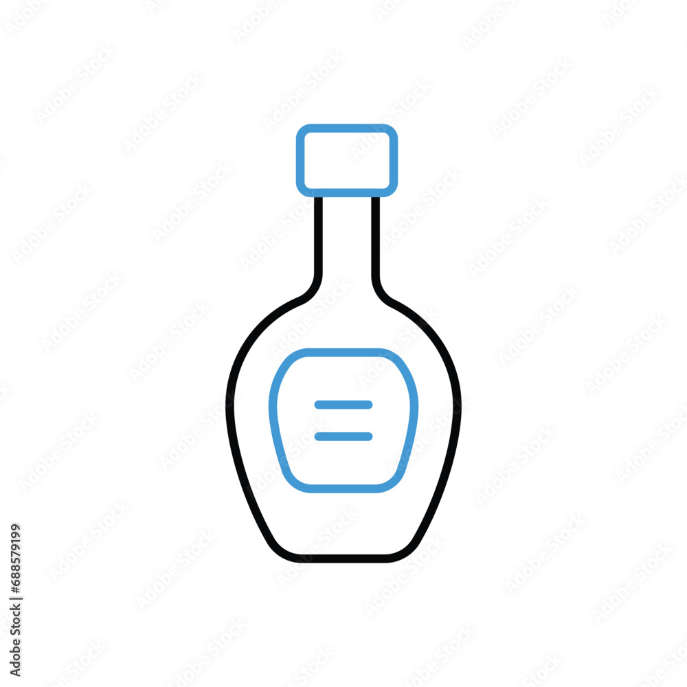  Wine icon vector stock illustration