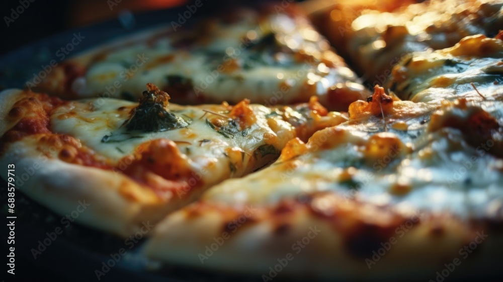 extreme close up slice of pizza extreme close up slice of pizza