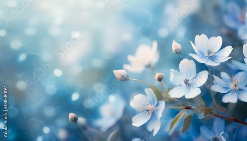 soft blue floral background