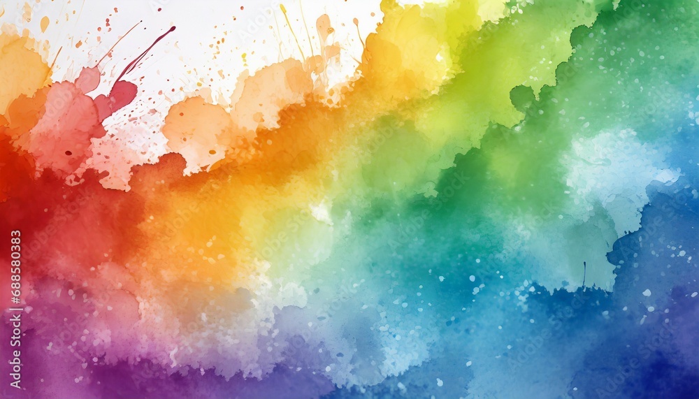 colorful rainbow watercolor background
