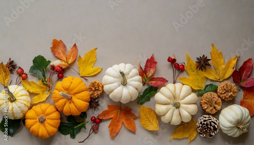 squash autumn foliage thanksgiving and fall theme background
