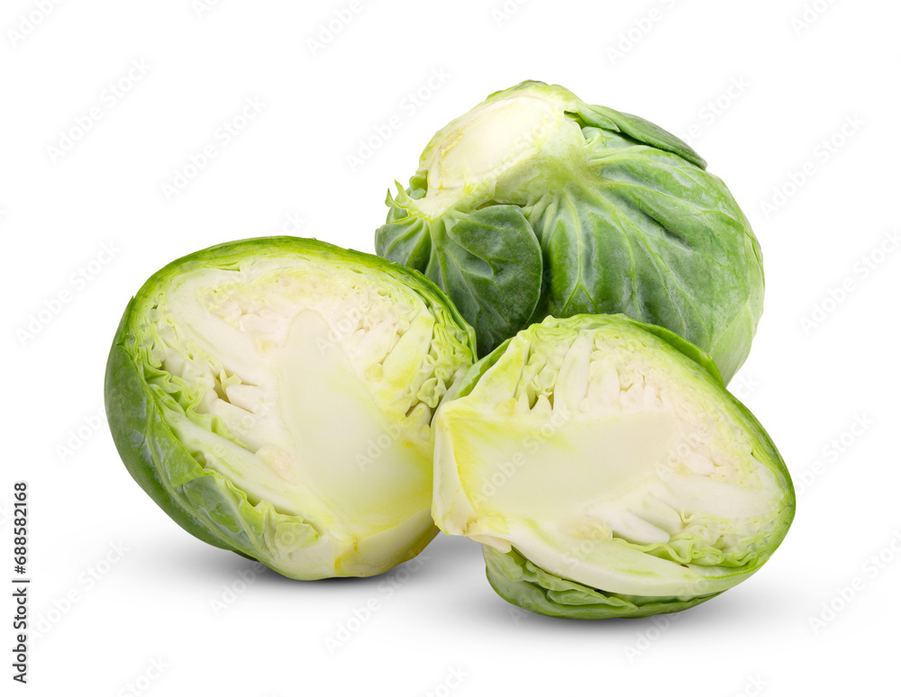 Obraz na płótnie Brussel Sprouts isolated on transparent png w salonie