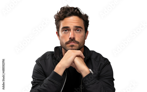 Frustrated Person Struggling with Monotonous Moments Isolated on a Transparent Background PNG