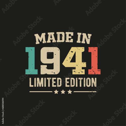 Made in 1941 limited edition t-shirt design