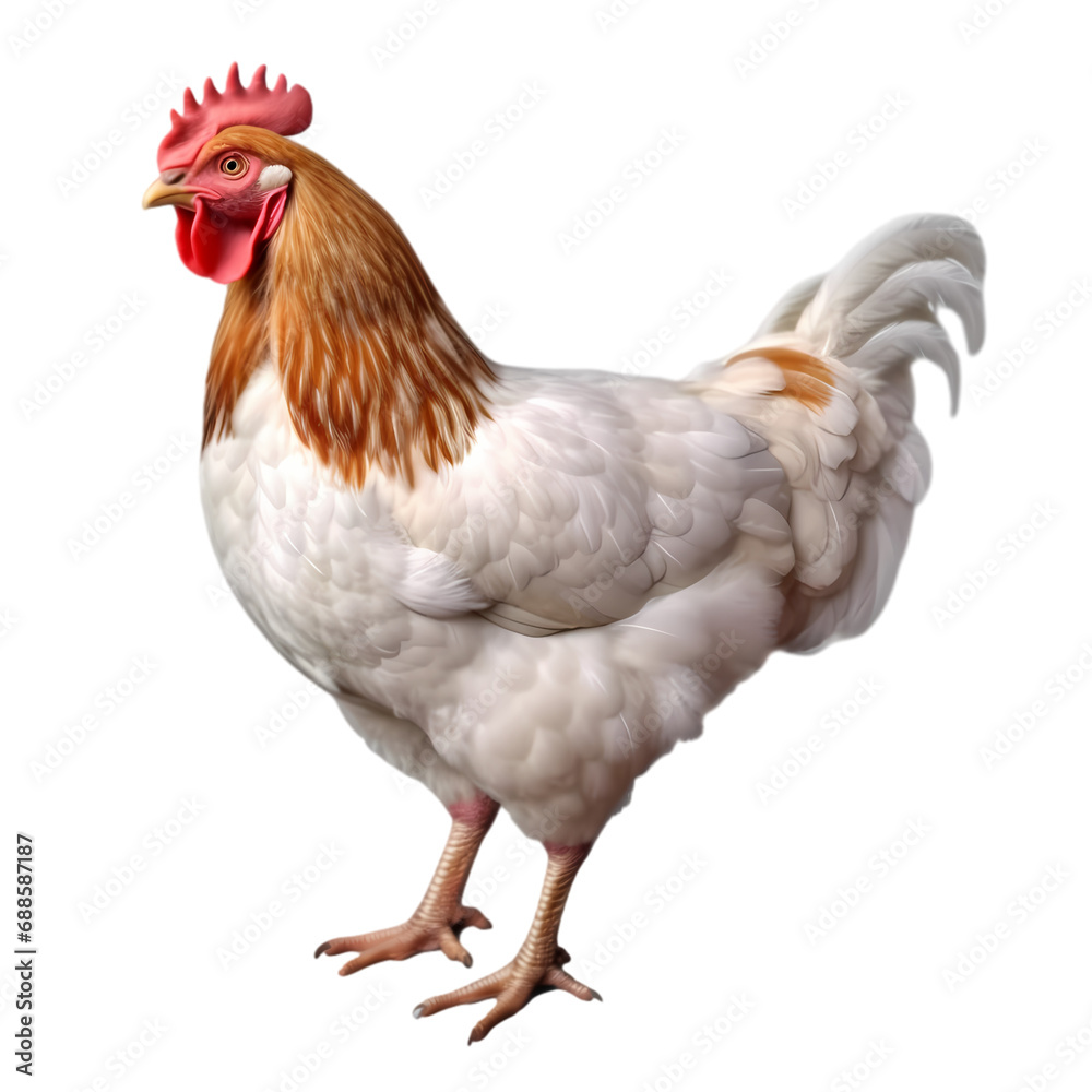 Chicken isolated on transparent background