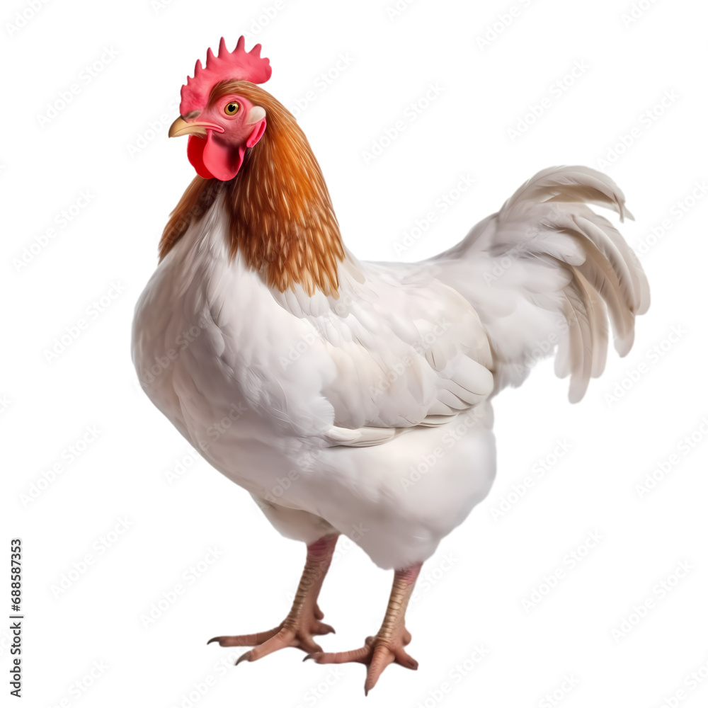 Chicken isolated on transparent background