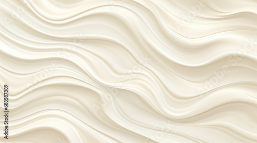 Close up of a creamy whipped cream texture for background and design. 3d rendering. photo