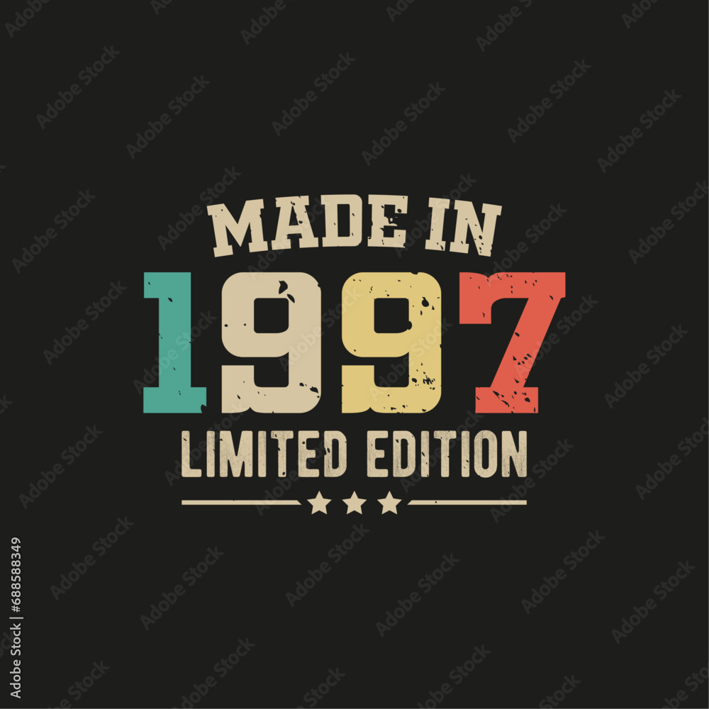Made in 1997 limited edition t-shirt design