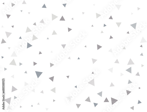 Paper Silver Triangular Confetti