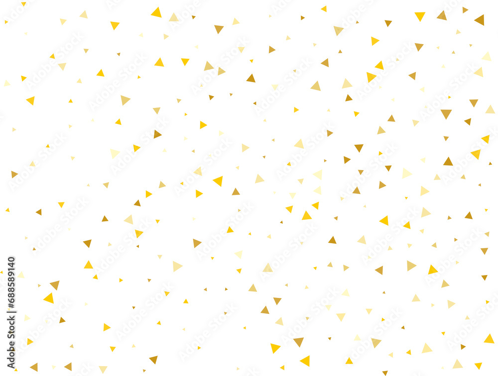 Birthday Golden Triangle Confetti Birthday Golden Triangle Confetti