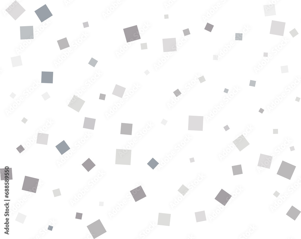 Silver Square Confetti Silver Square Confetti