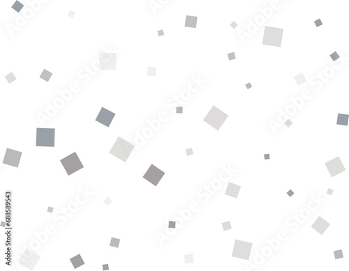 Silver Square Confetti