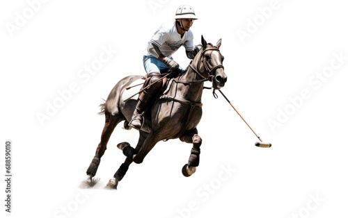Happy Polo Moments Youth Triumphs Isolated on a Transparent Background PNG