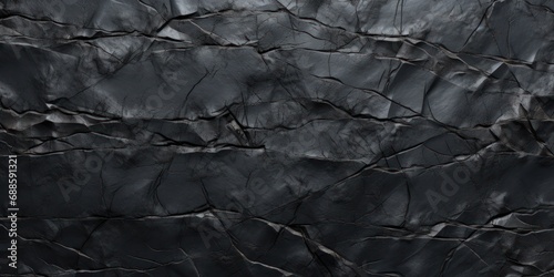 Black Cracked Stone Background. Rock Wall Texture. Rough Surface