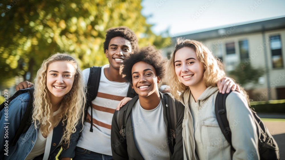 A Group of Young People Standing Together