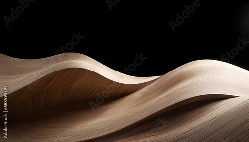 Wooden wave wallpaper