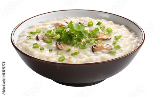 Congee Delight On Isolated Background