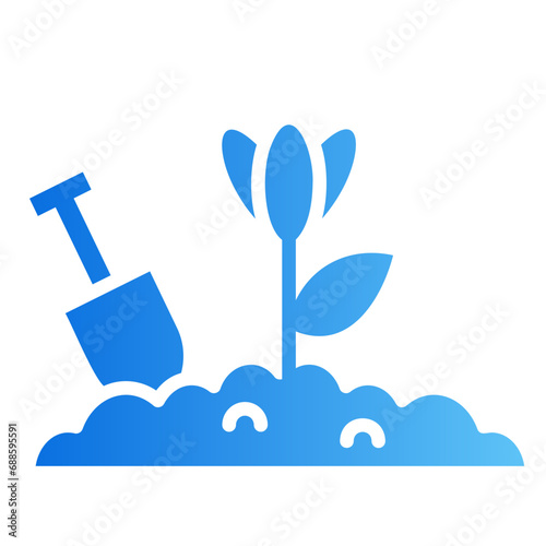 gardening gradient icon