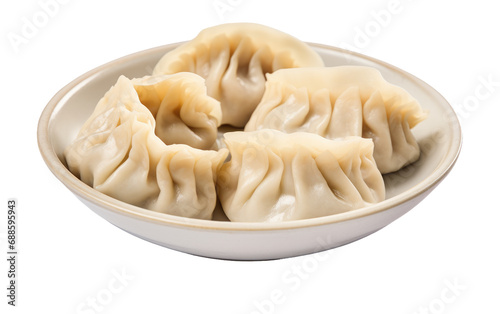 Dumpling Delight On Isolated Background
