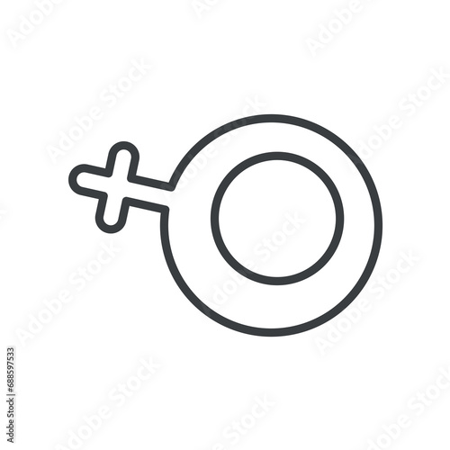 Element of pregnancy themed set. This artwork includes a gender symbol, symbolizing the love and anticipation that comes with welcoming a new baby into the world. Vector illustration.