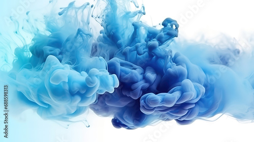 Mist texture, Smoke cloud, Paint water splash, Sky haze, Blue white color cold steam floating