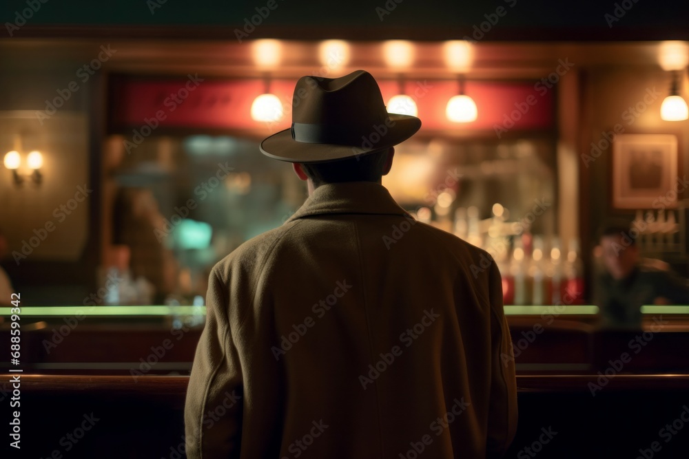 Man trench coat hat. Film movie hat trench coat mafia. Generate Ai Man trench coat hat. Film movie hat trench coat mafia. Generate Ai
