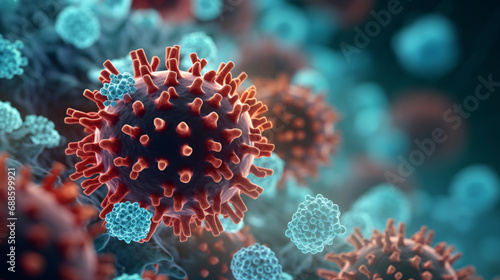 3D of Coronavirus 2019 nCov novel coronavirus