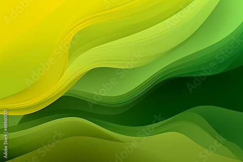 Light Green, Yellow abstract pattern with lines.
