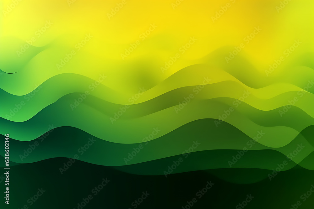 Light Green, Yellow abstract pattern with lines.