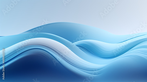 Blue Plastic Abstract waves