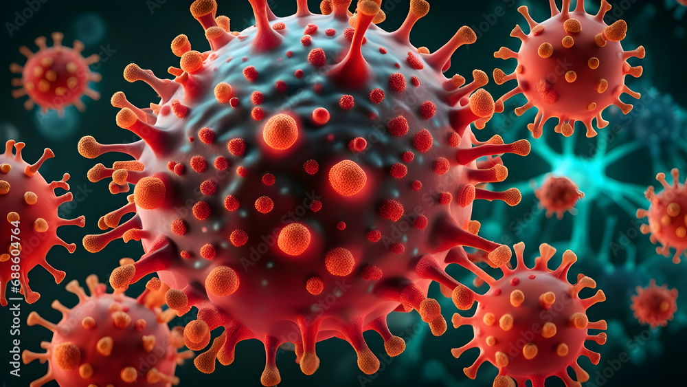 3d rendered illustration of virus 3d rendered illustration of virus