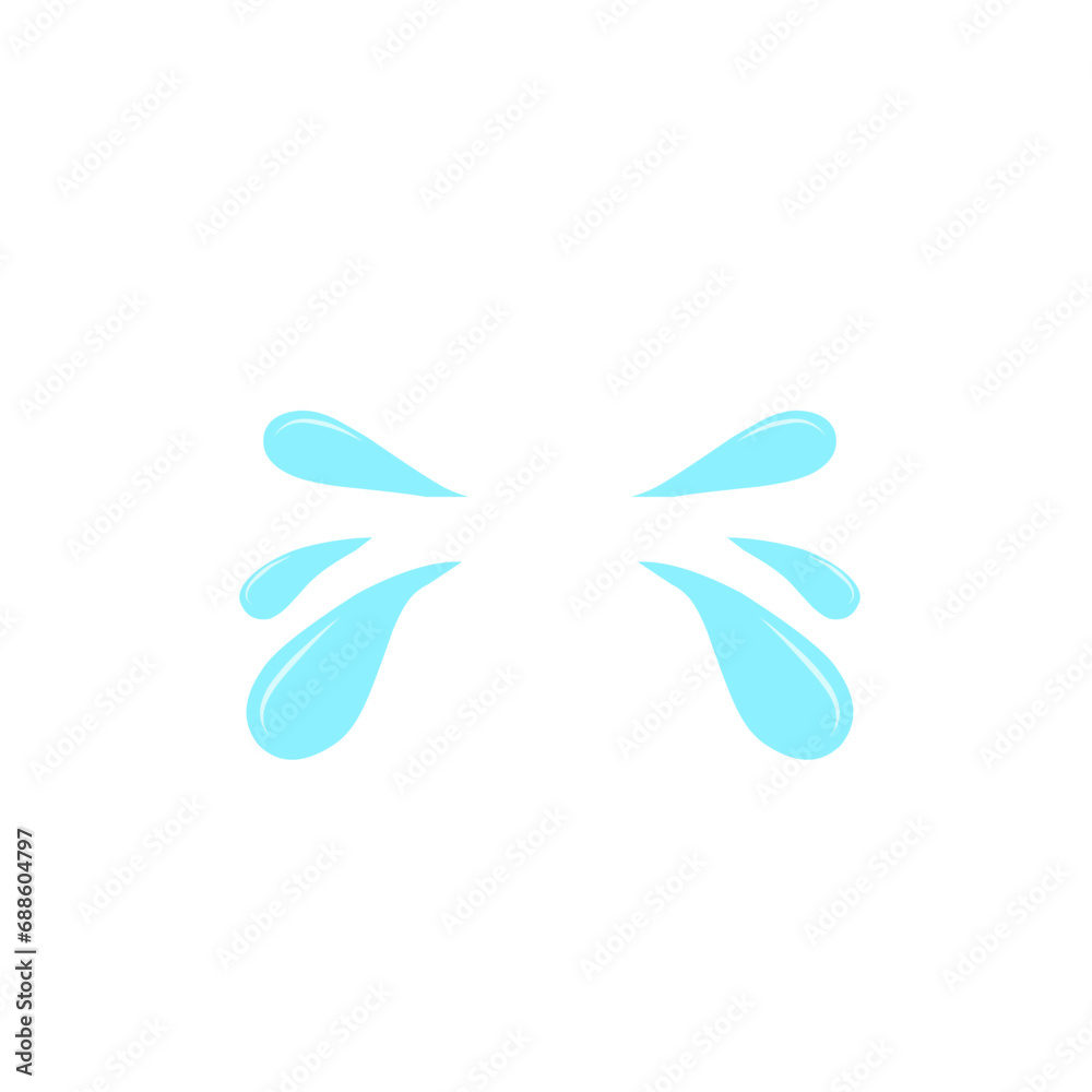 Tear drop Cartoon Vector Illustration Tear drop Cartoon Vector Illustration