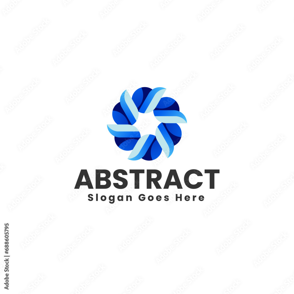 Fototapeta premium Vector Logo Illustration abstract Gradient Colorful Style