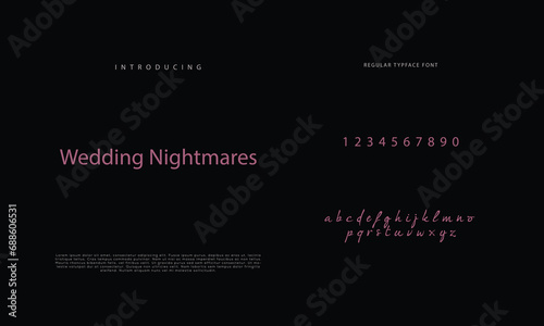 Signature font calligraphy logotype script brush font type font lettering handwritten