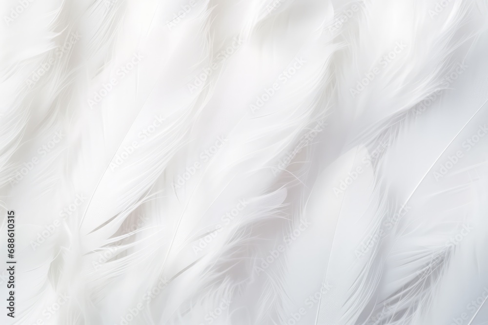 Fototapeta premium Delicate White Feather Background