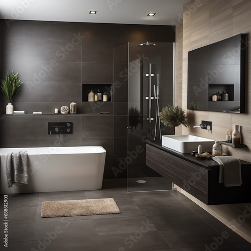 modern bathroom interior