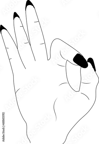 Occultism, magic, mythology, mysticism Hand web hand of rock